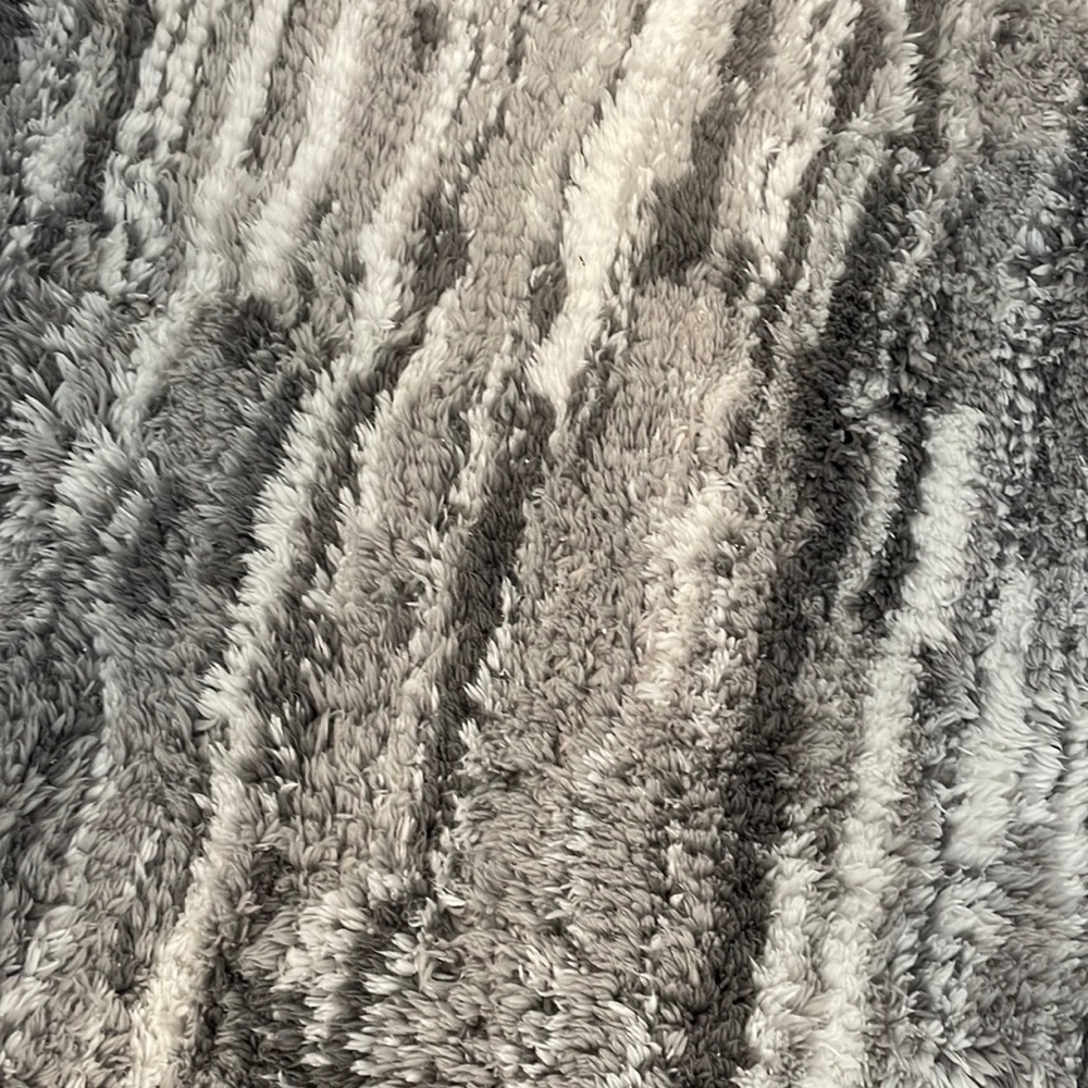 Bath Mat Set - Gray and White - Picture 4 of 6